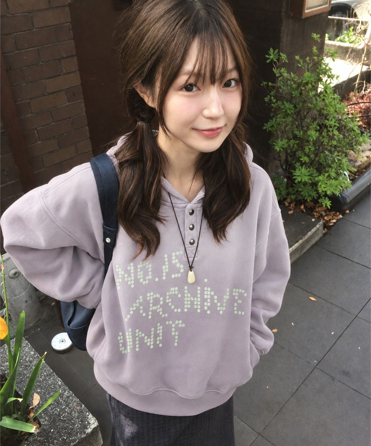 메인부스(MAINBOOTH) Archive Unit Washed Hood T-shirt(LAVENDER)