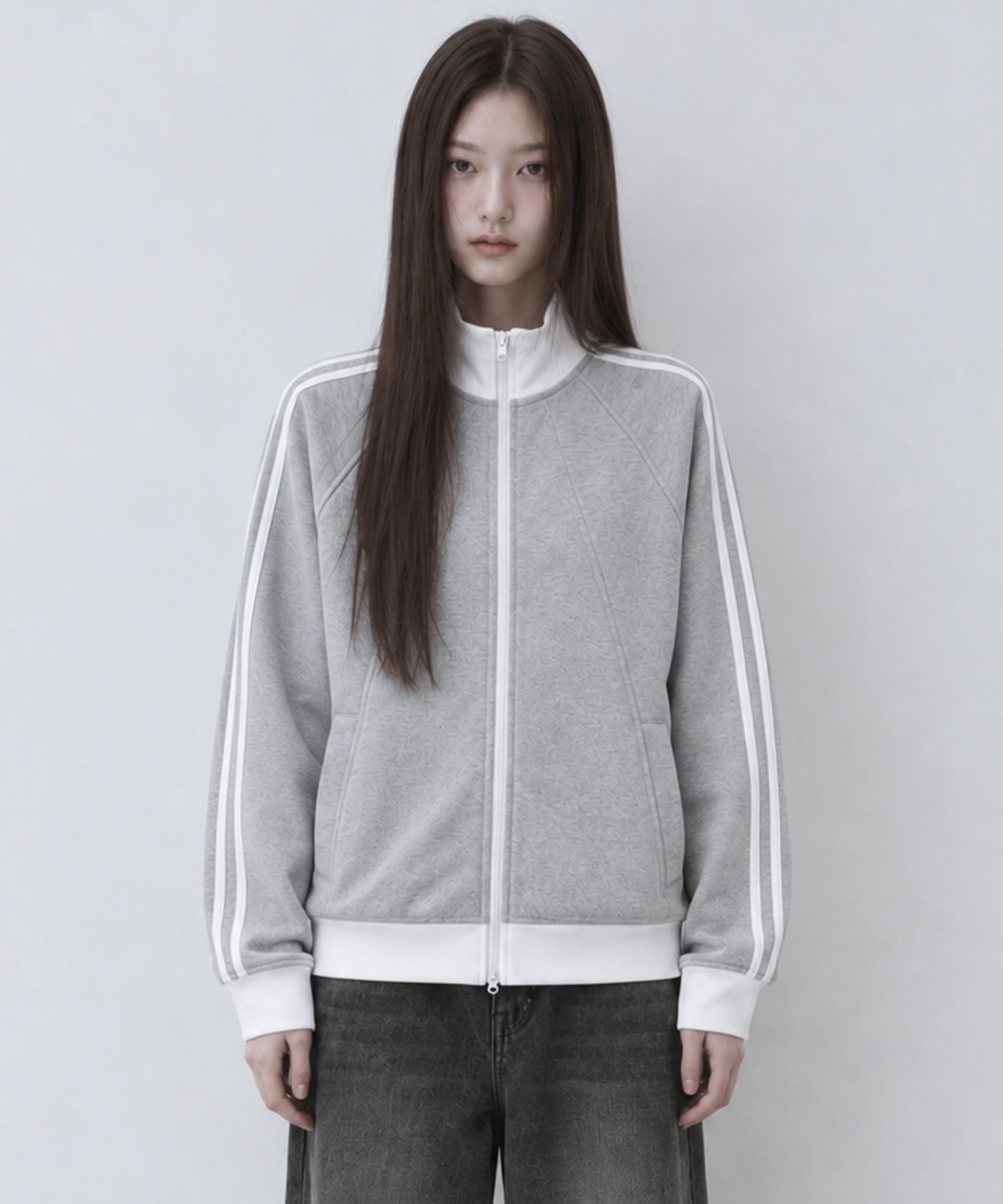 페이더먼트(FADERMENT) 트랙 져지 투웨이 집업(블랙)