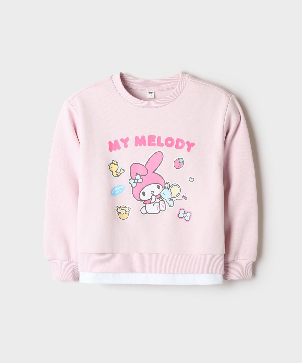 스파오 키즈(SPAO KIDS) [키즈] (산리오캐릭터즈) 상하세트 (기모)(Light Pink)_SPSMG4TKU2
