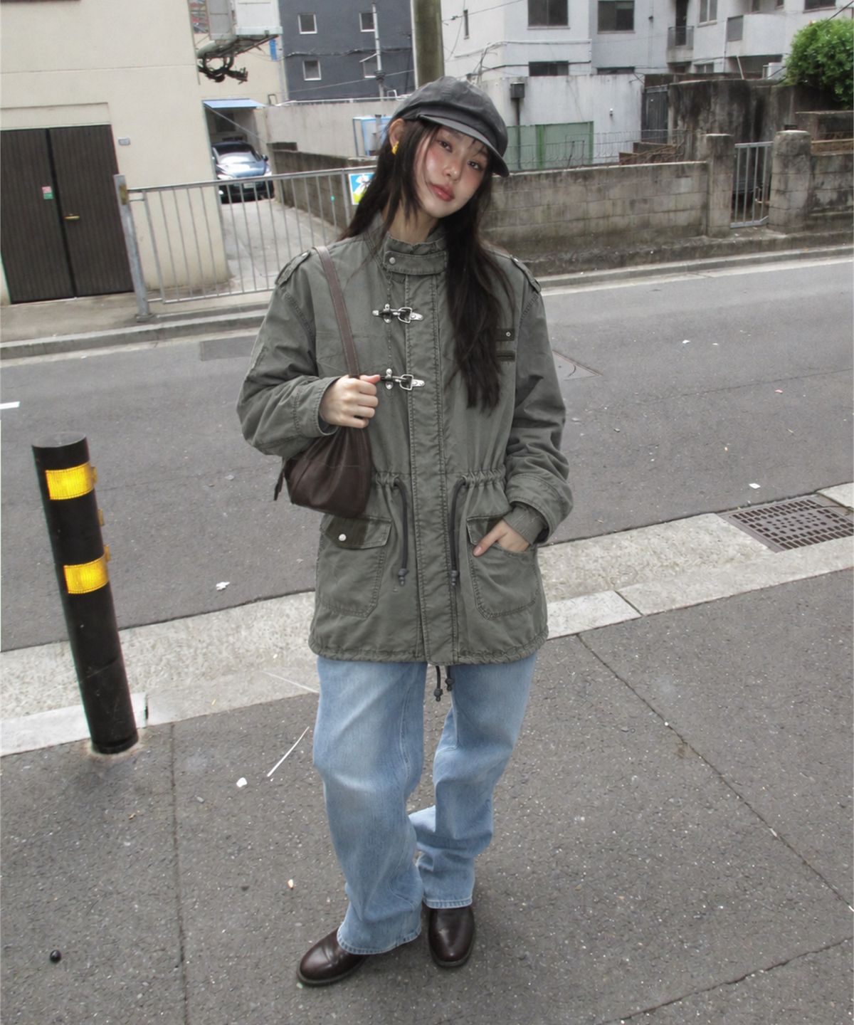 메인부스(MAINBOOTH) Dust Fishtail Jacket(CHARCOAL)