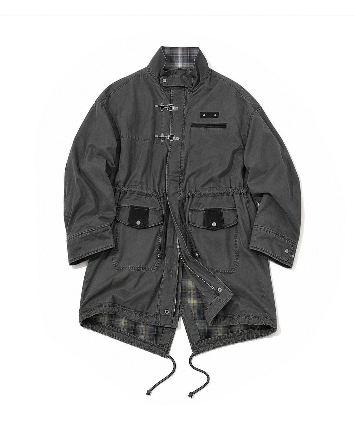 메인부스(MAINBOOTH) Dust Fishtail Jacket(CHARCOAL)