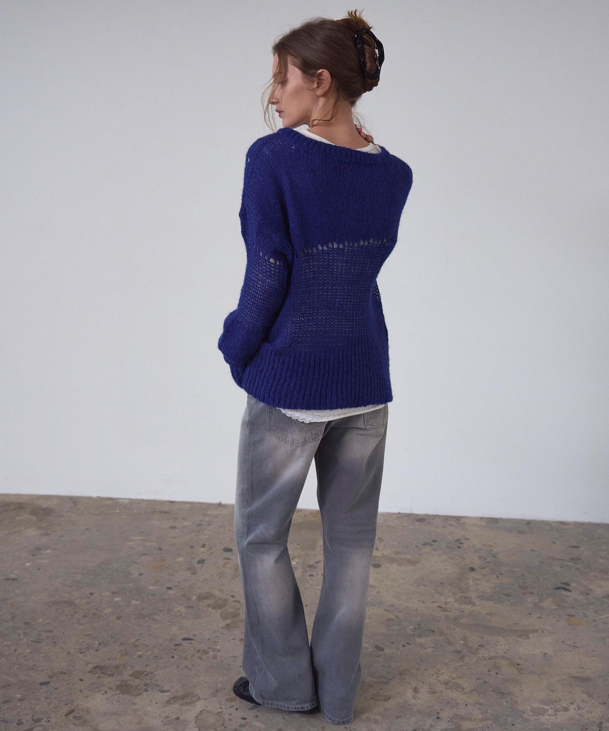 신앤리(SSIN AND LEE) Hailey Washed Denim Pants Grey