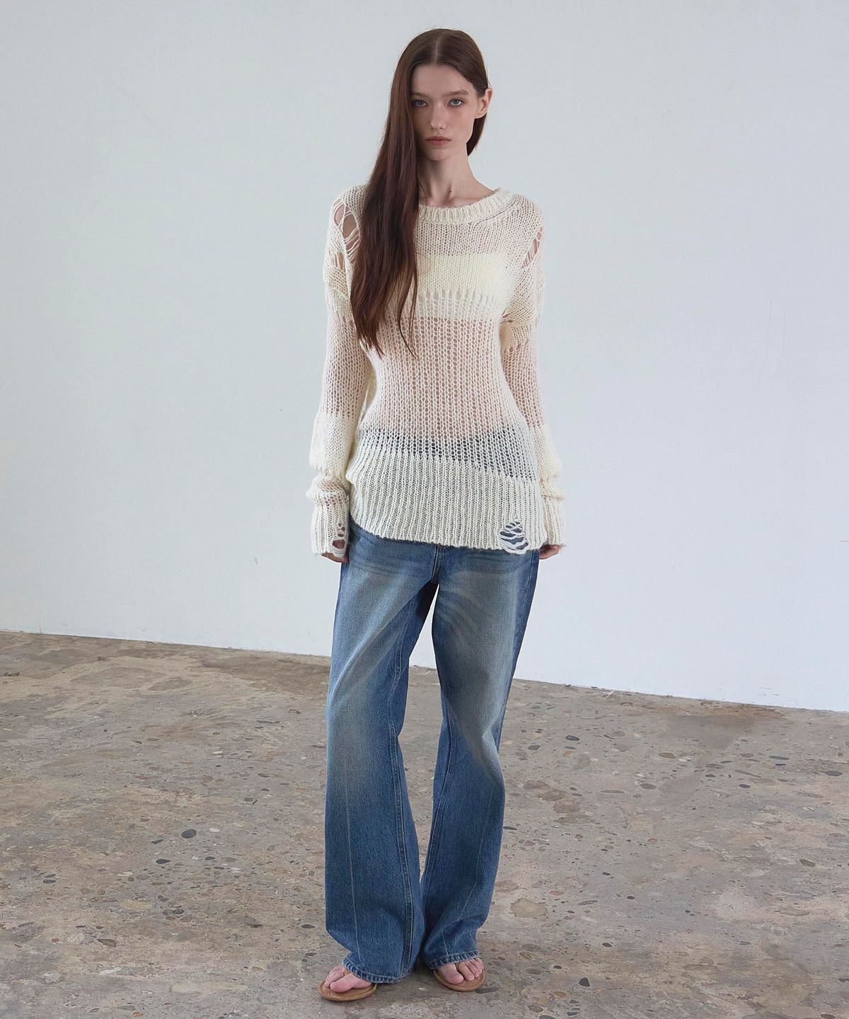 신앤리(SSIN AND LEE) Patina Vintage Mohair Knit Ivory
