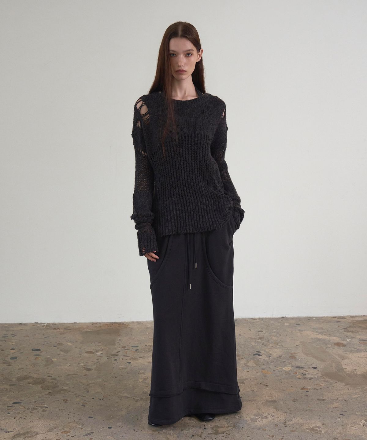신앤리(SSIN AND LEE) Patina Vintage Mohair Knit Charcoal
