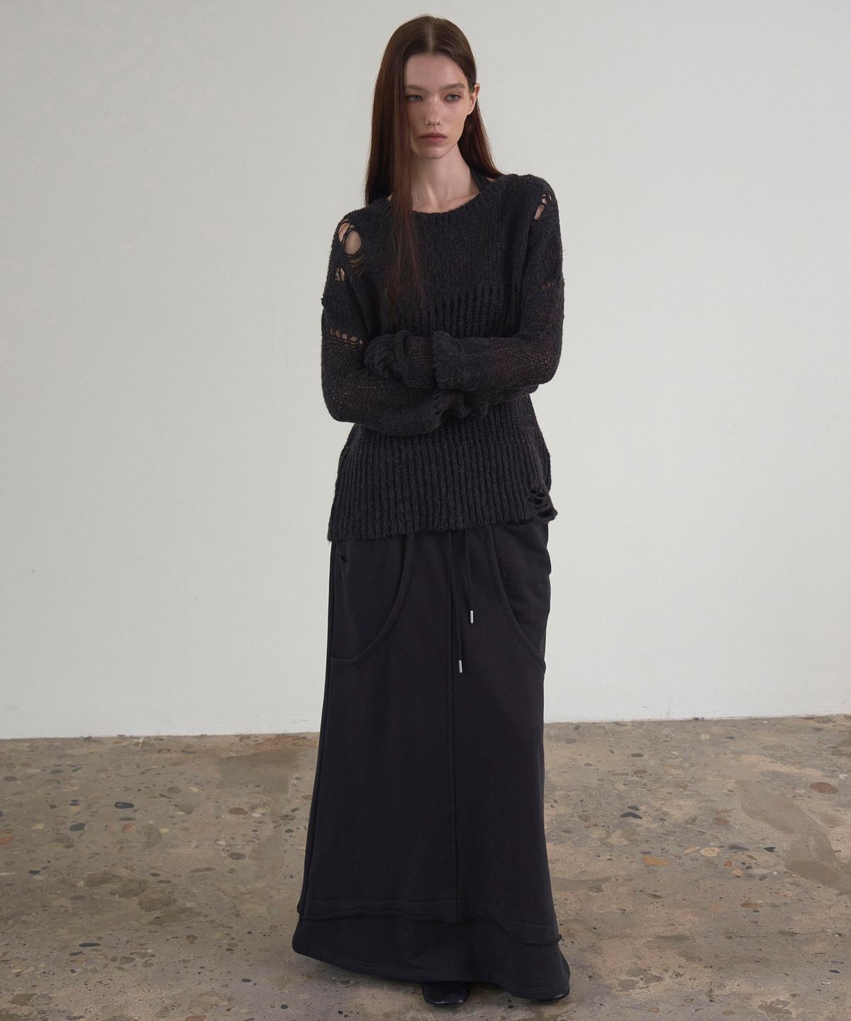 신앤리(SSIN AND LEE) Patina Vintage Mohair Knit Charcoal