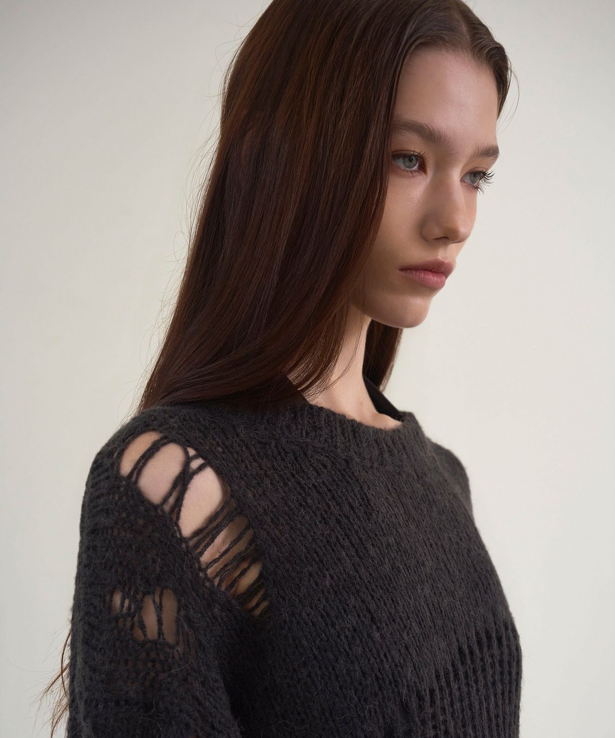 신앤리(SSIN AND LEE) Patina Vintage Mohair Knit Charcoal
