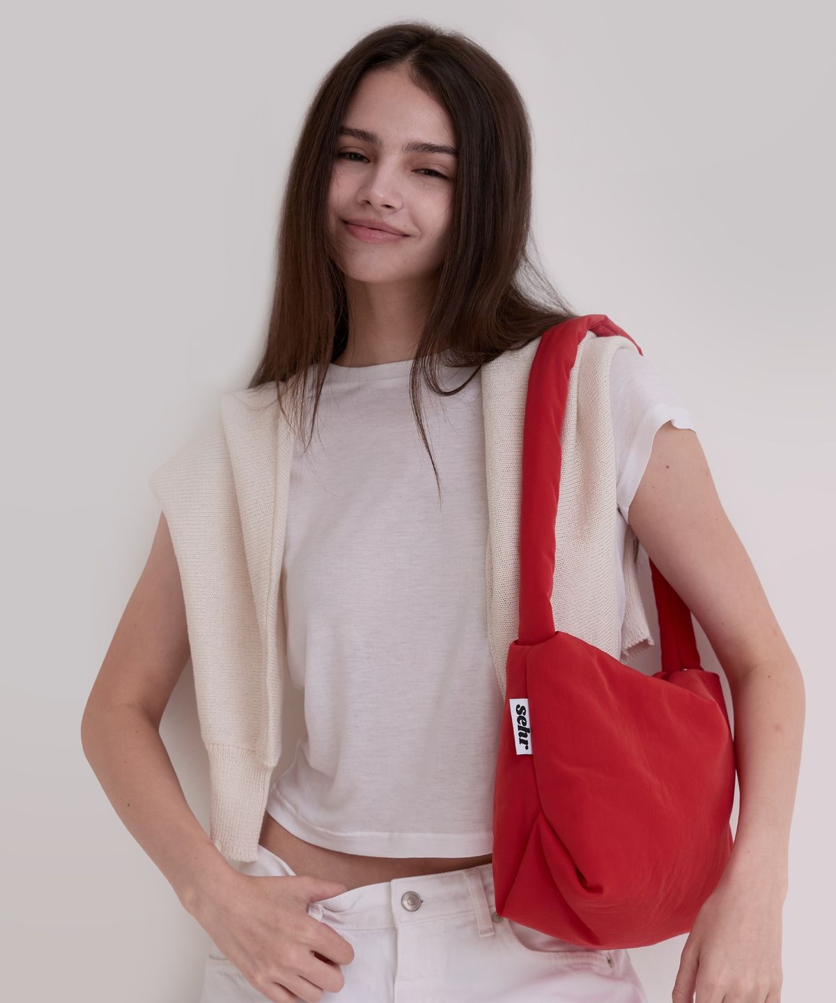 세르(SEHR) Red Mood Big Pouch Bag (Red)