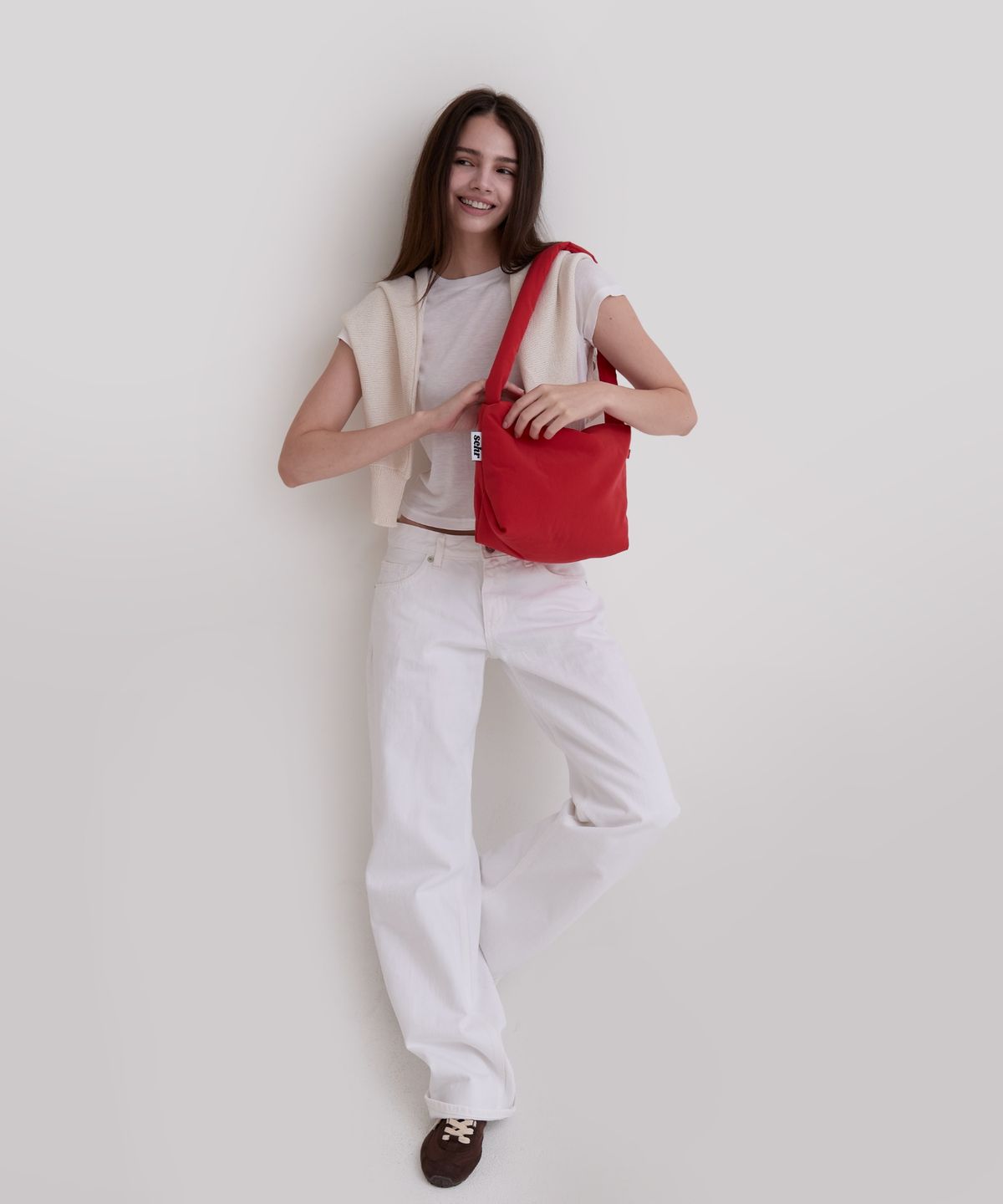 세르(SEHR) Red Mood Big Pouch Bag (Red)