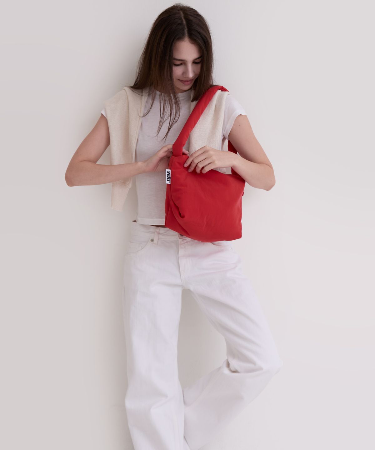 세르(SEHR) Red Mood Big Pouch Bag (Red)