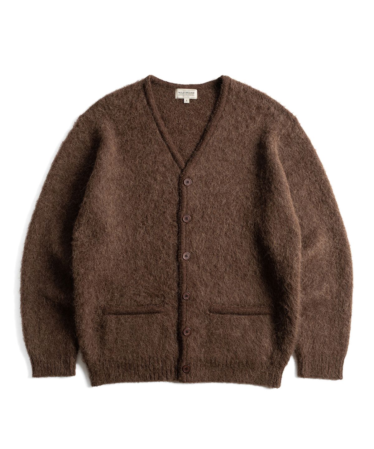 와일드 브릭스(WILD BRICKS) W26 BRUSHED ALPACA BLEND CARDIGAN (3 color)