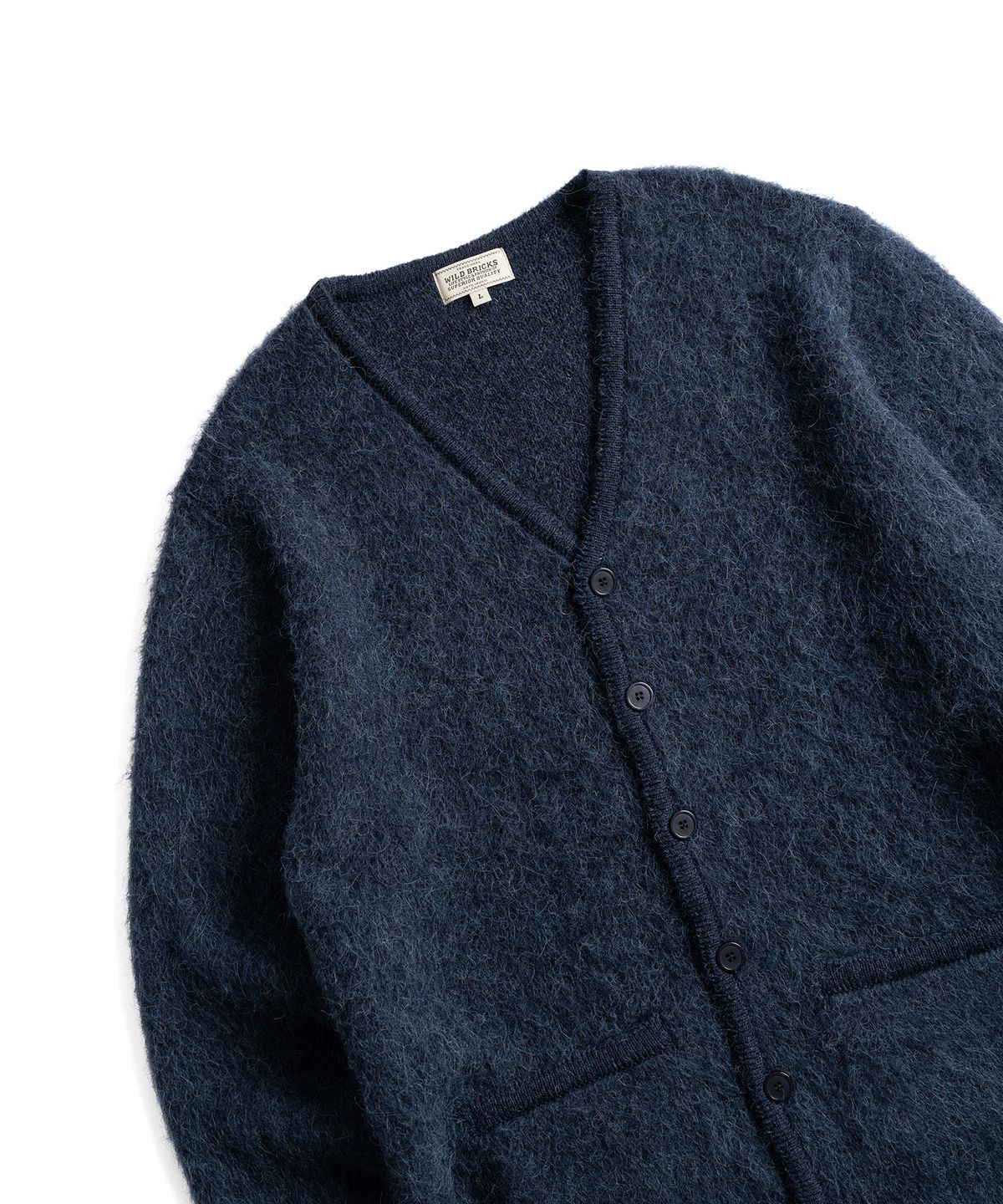 와일드 브릭스(WILD BRICKS) W26 BRUSHED ALPACA BLEND CARDIGAN (3 color)