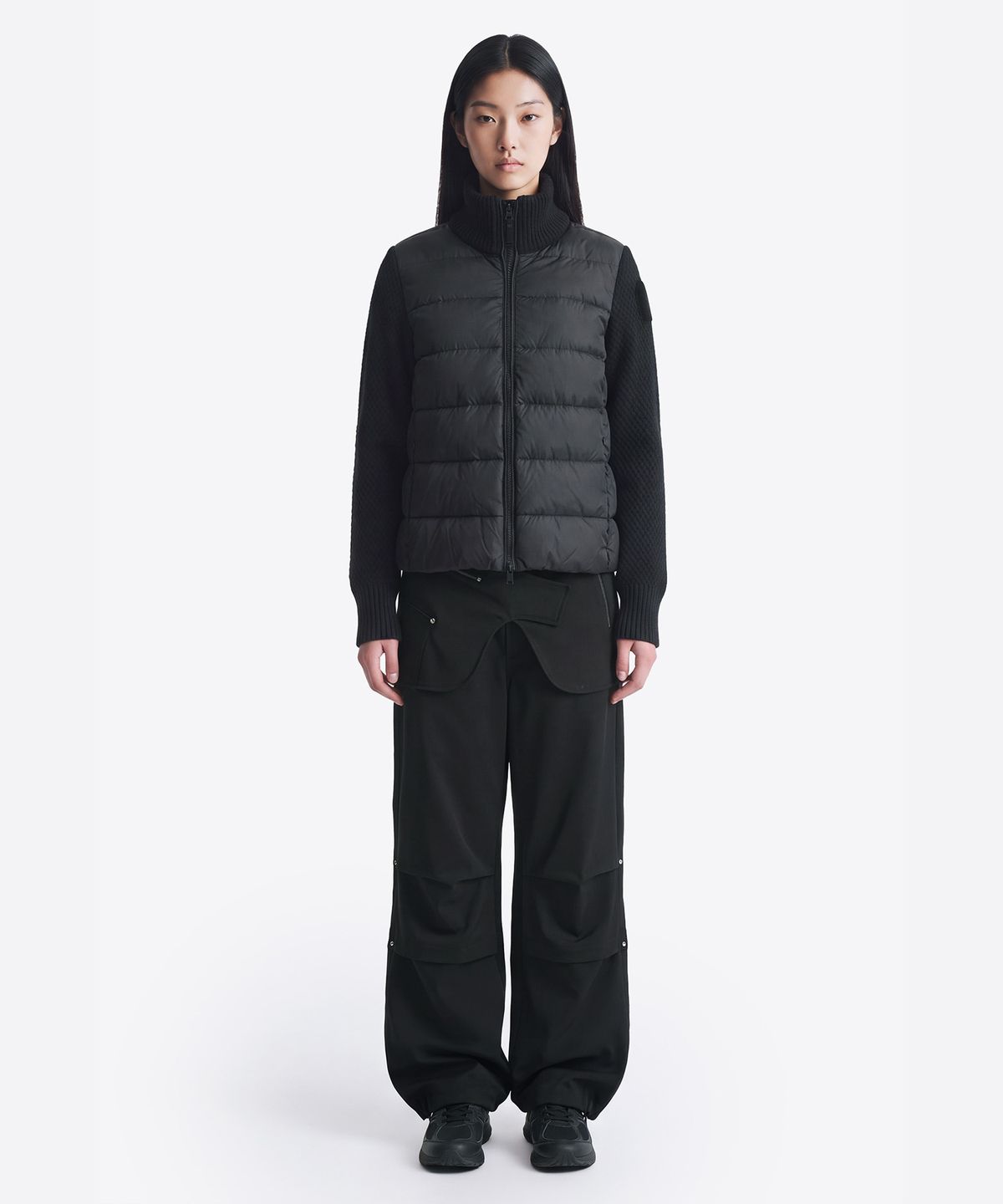 파라점퍼스(PARA JUMPERS) 여성 하이브리드 재킷 무니-Black (26WMPWHYHS45PJ0541)