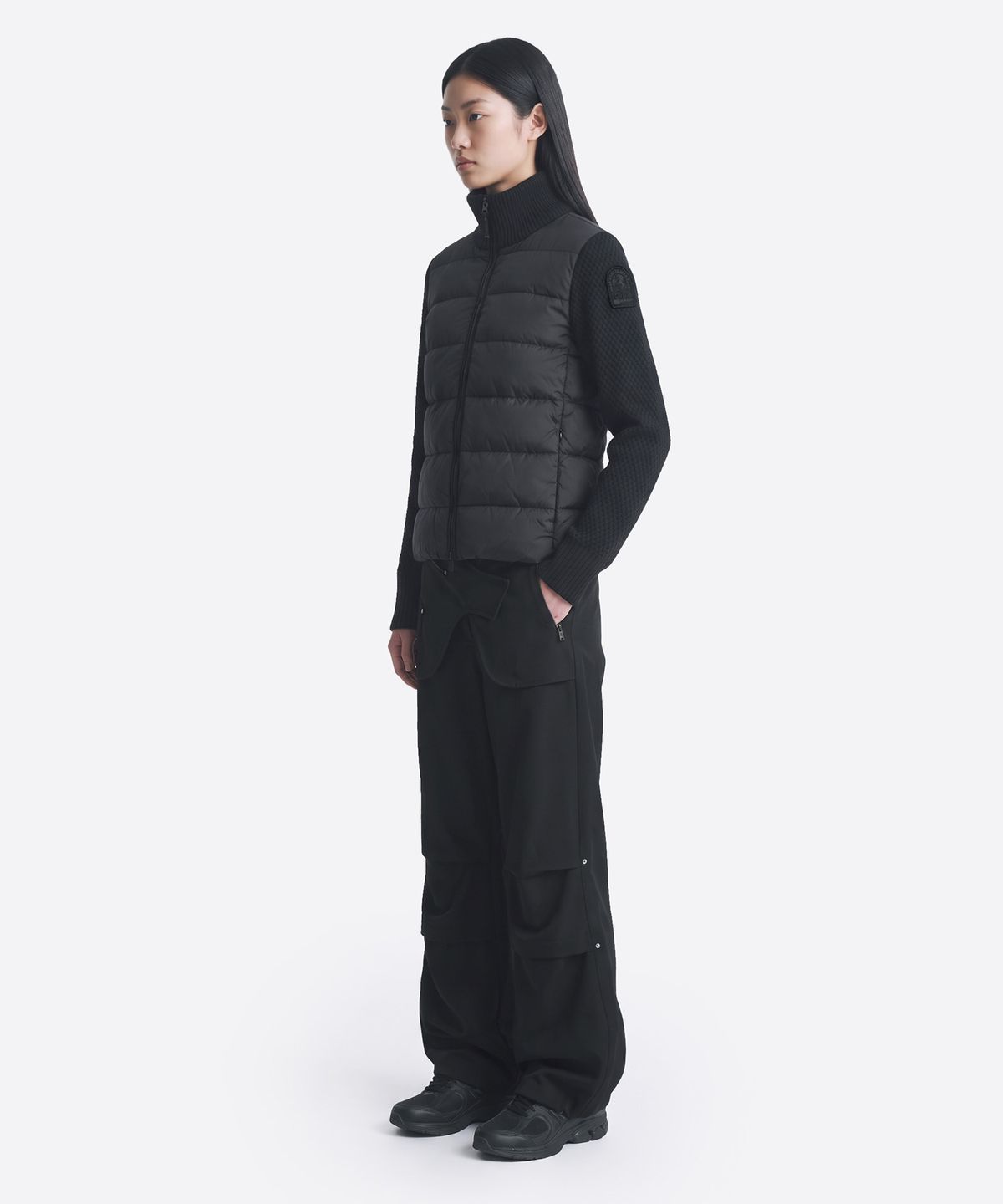 파라점퍼스(PARA JUMPERS) 여성 하이브리드 재킷 무니-Black (26WMPWHYHS45PJ0541)