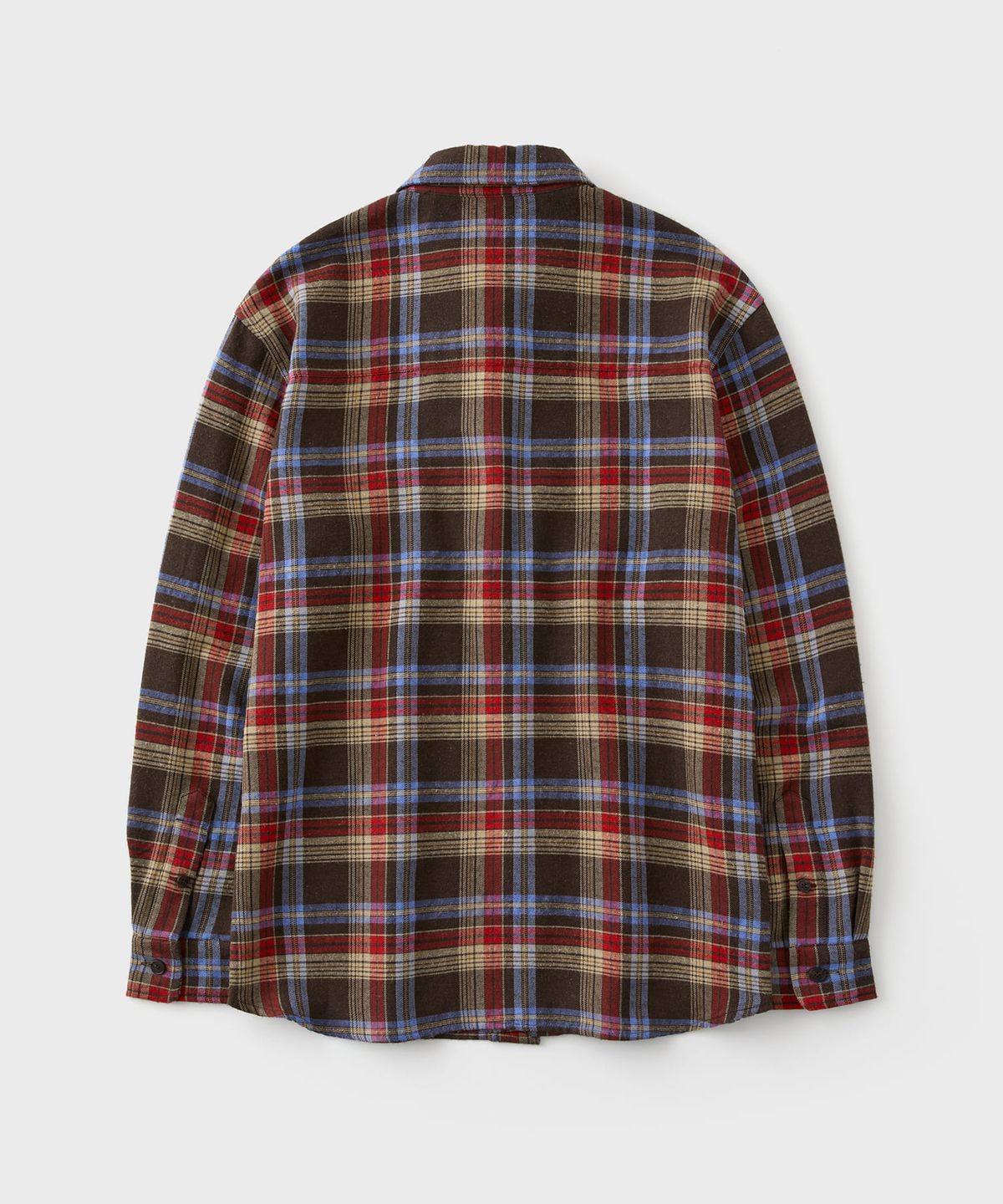 디써티원(DTHIRTYONE) Cabin Field Washed Check Shirt (Brown)