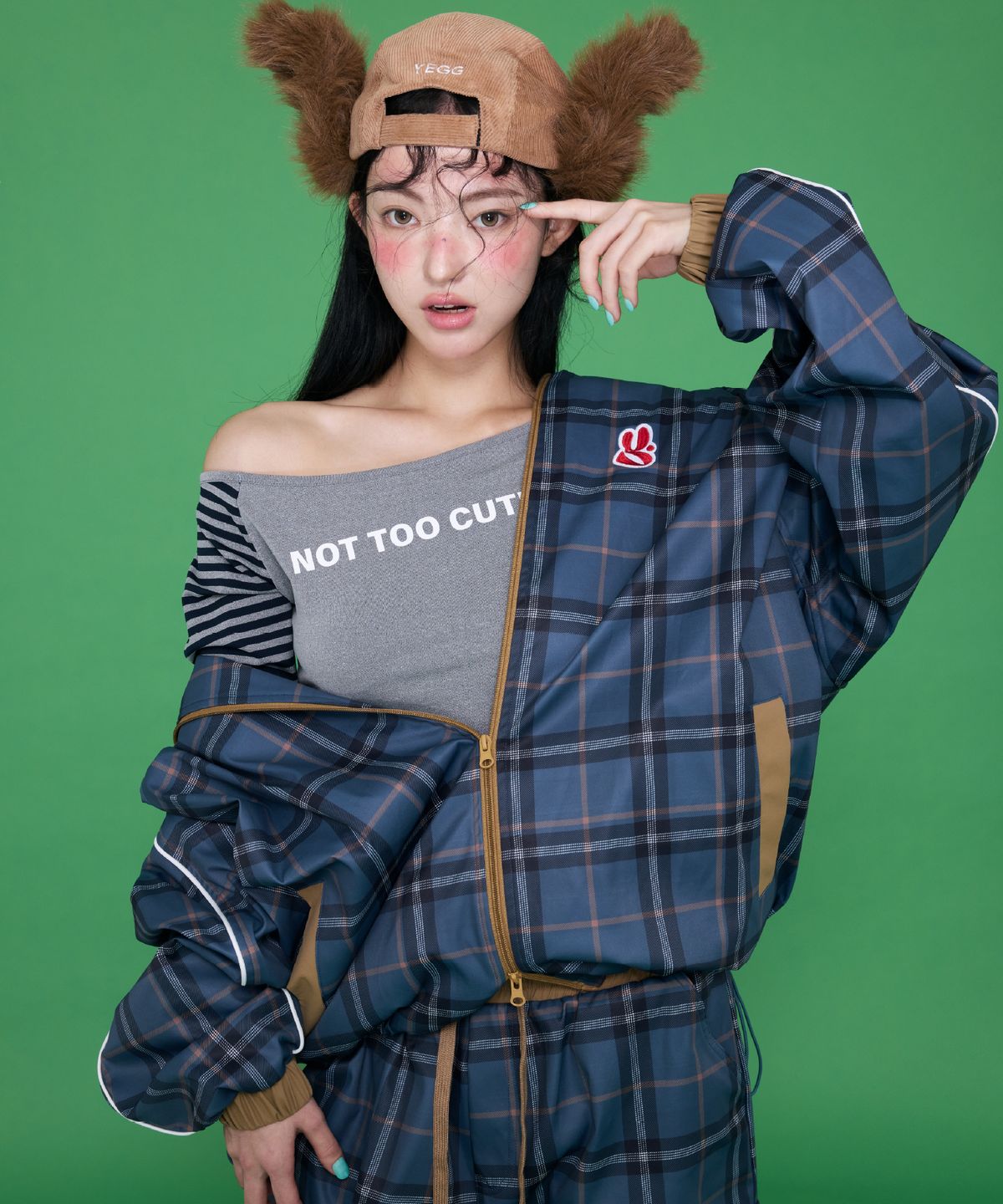 예그(YEGG) Mix Check Cargo Pants