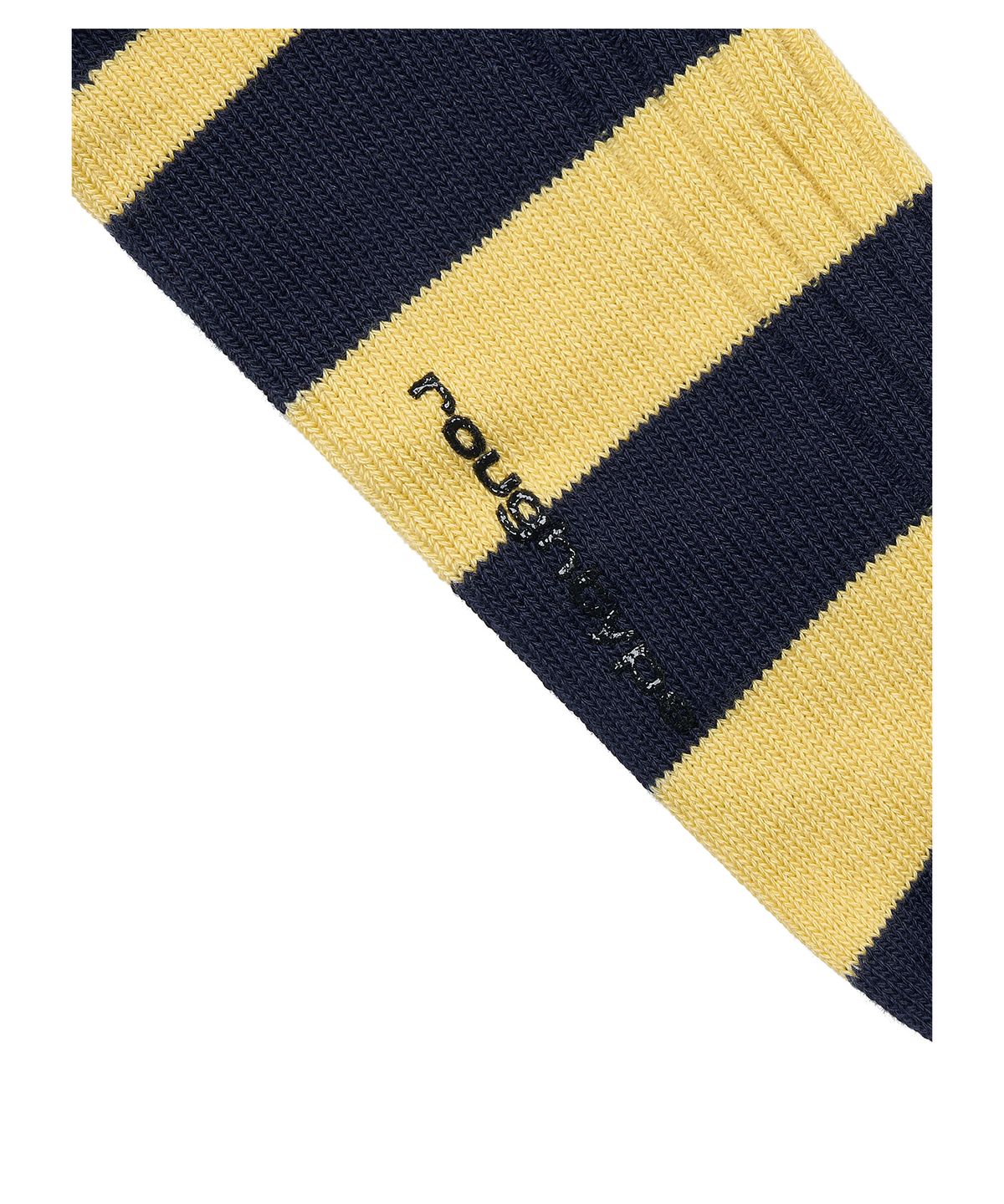 로타입(ROUGHTYPE) Wide Stripe Socks - Lemon