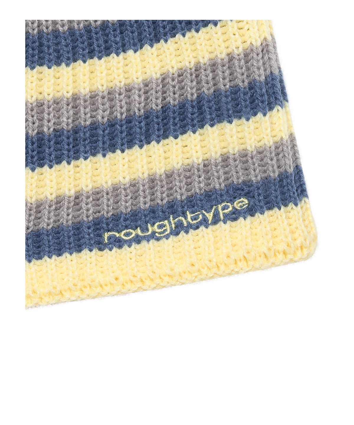 로타입(ROUGHTYPE) Cozy Knit Stripe Beanie - Yellow