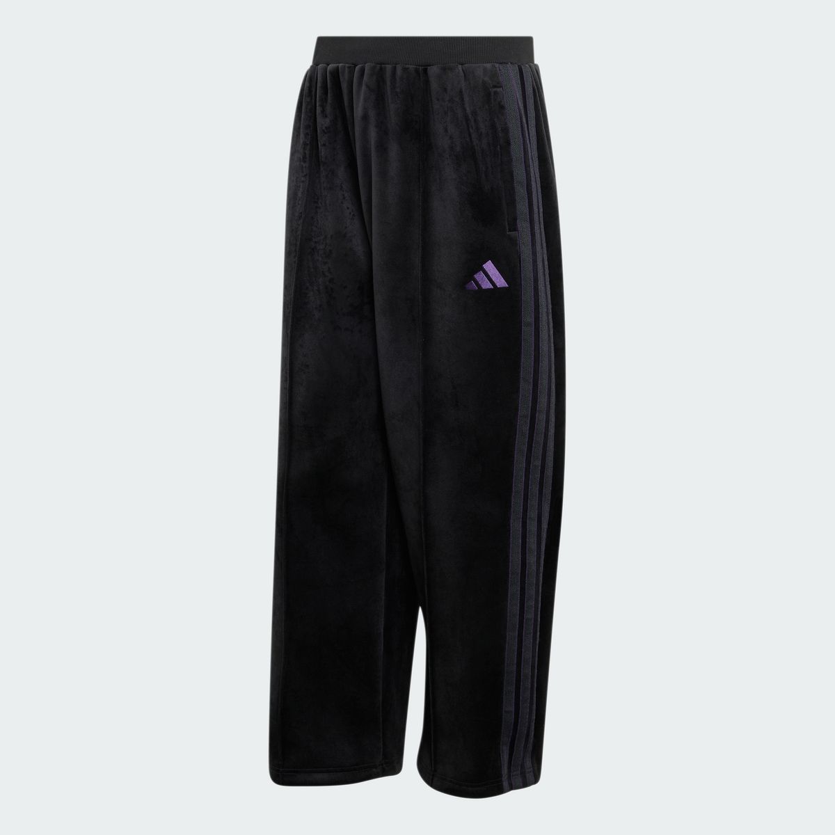 아디다스(ADIDAS) 스타디움 루즈 핏 벨루어 풀렝스 오픈 헴 트랙 팬츠 KV5901