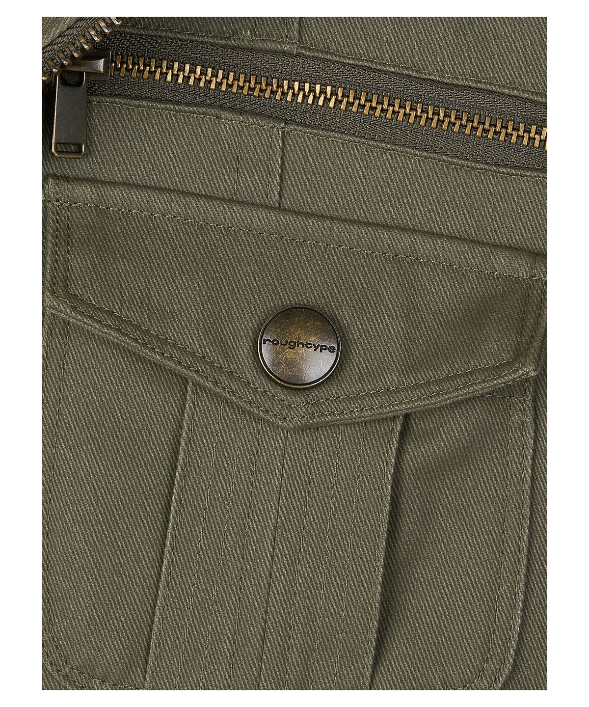 로타입(ROUGHTYPE) 2-way Utility Zip-up Jacket - Khaki