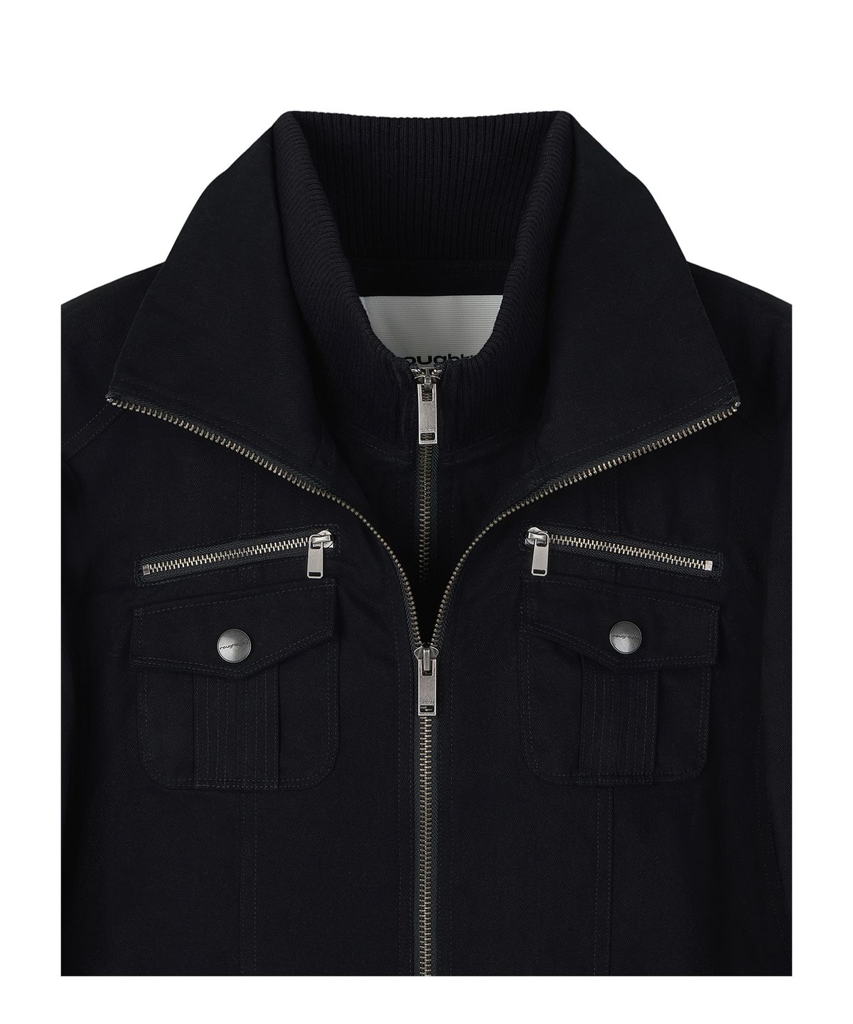 로타입(ROUGHTYPE) 2-way Utility Zip-up Jacket - Black
