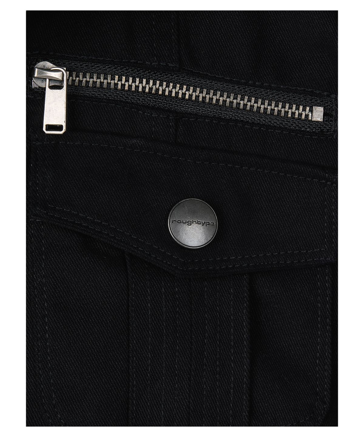 로타입(ROUGHTYPE) 2-way Utility Zip-up Jacket - Black
