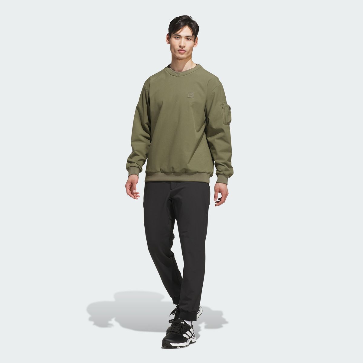 아디다스 골프(ADIDAS GOLF) Climawarm 브러쉬드 크루 탑 KH0131