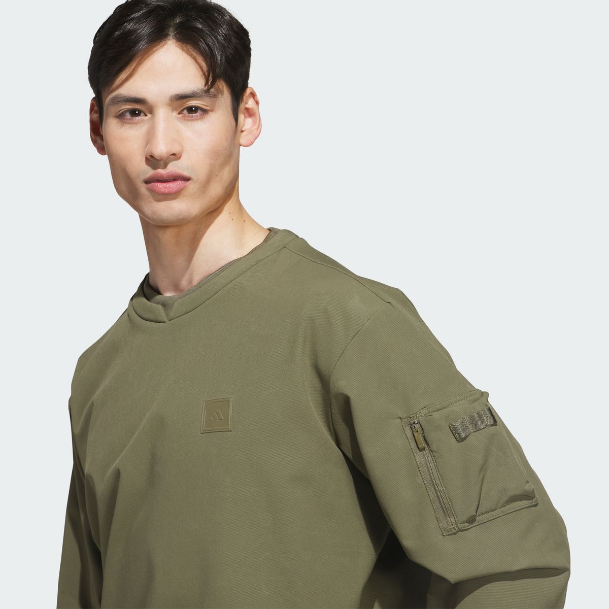 아디다스 골프(ADIDAS GOLF) Climawarm 브러쉬드 크루 탑 KH0131