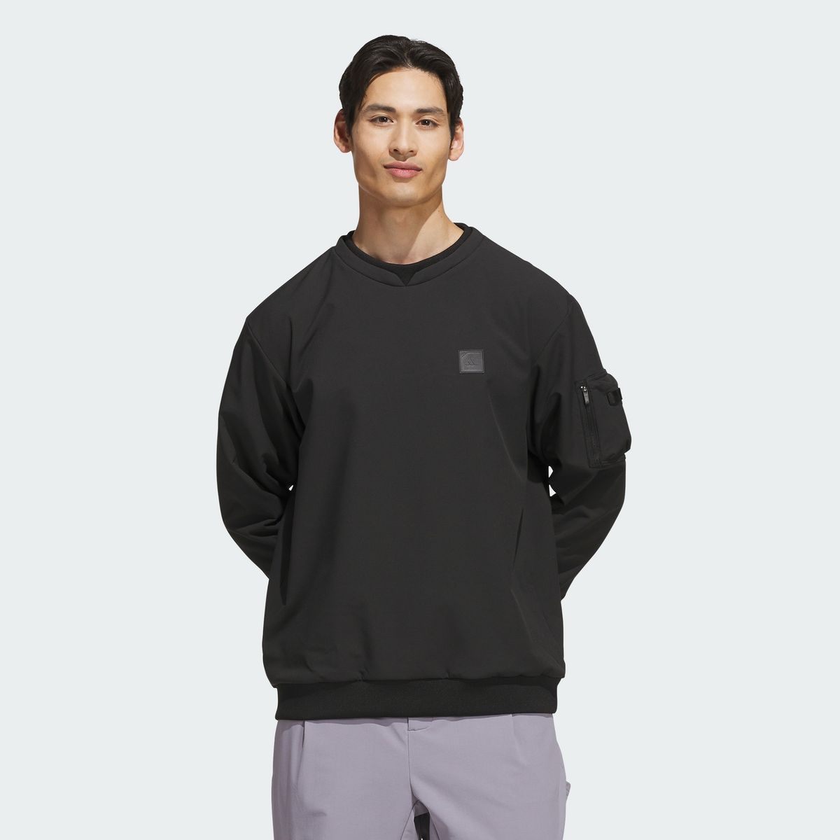 아디다스 골프(ADIDAS GOLF) Climawarm 브러쉬드 크루 탑 KG7113