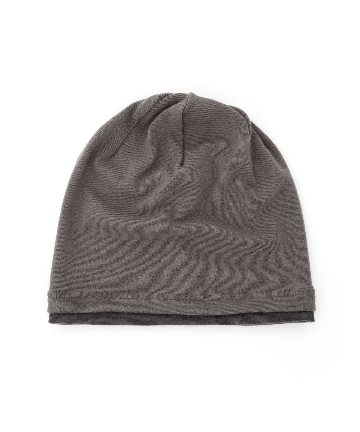 언더컨트롤(UNDERCONTROL) 겨울 롤업 이중 레이어드 슬러브 롱비니 남녀공용 모자 DOUBLE KNIT HAT / AG WOOL / DUSTY CHARCOAL