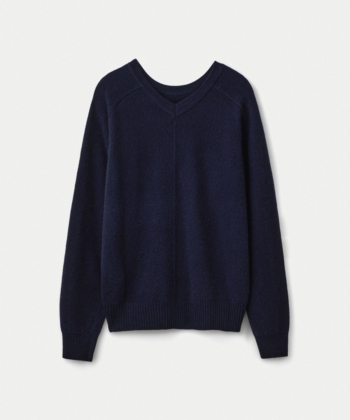 우마뭉(UMARMUNG) Super fine merino two way pullover_Deep sea