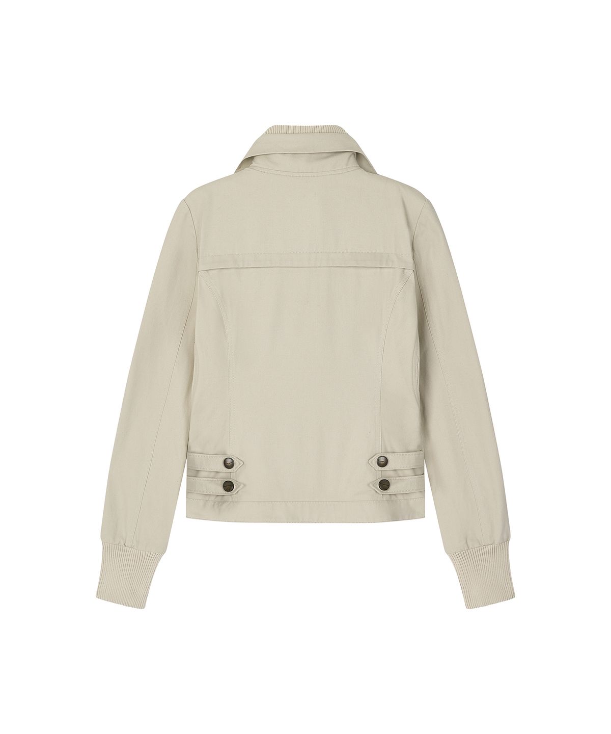 로타입(ROUGHTYPE) 2-way Utility Zip-up Jacket - Light beige