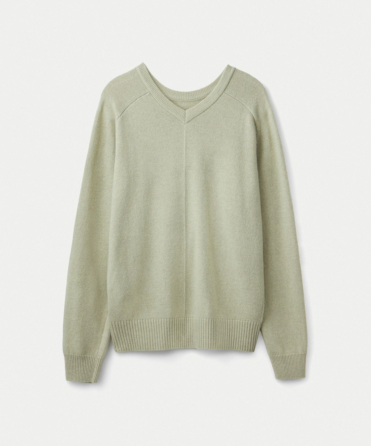 우마뭉(UMARMUNG) Super fine merino two way pullover_Mint