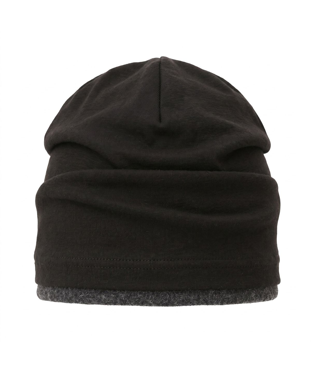 언더컨트롤(UNDERCONTROL) 겨울 롤업 이중 레이어드 슬러브 롱비니 남녀공용 모자 DOUBLE KNIT HAT / AG WOOL / FADED BLACK