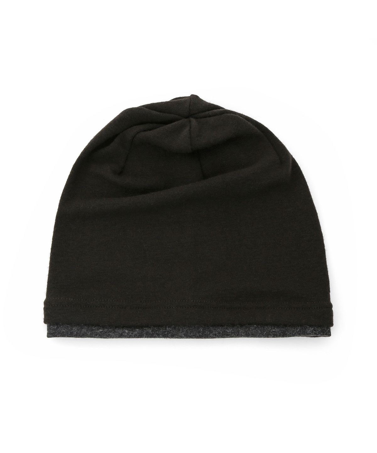 언더컨트롤(UNDERCONTROL) 겨울 롤업 이중 레이어드 슬러브 롱비니 남녀공용 모자 DOUBLE KNIT HAT / AG WOOL / FADED BLACK