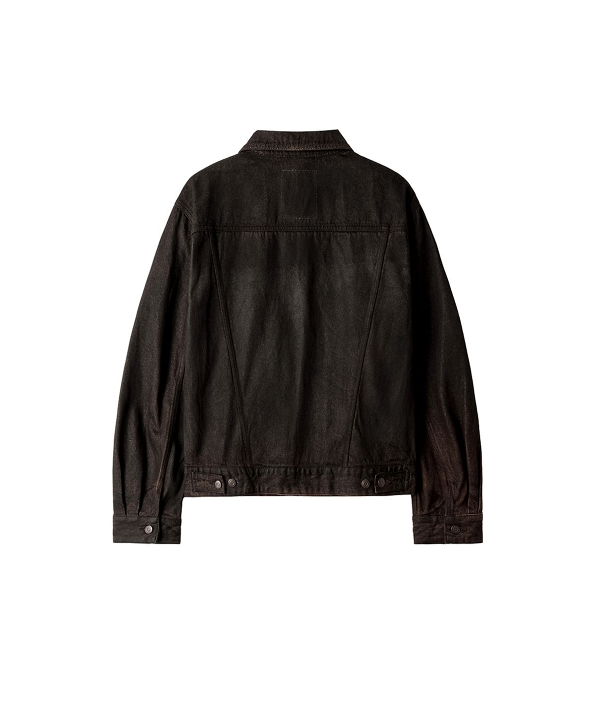 유체 프레타 포르테(YOUCHE PRET A PORTER) SI HAND COATED TRUCKER JACKET Burnt Black