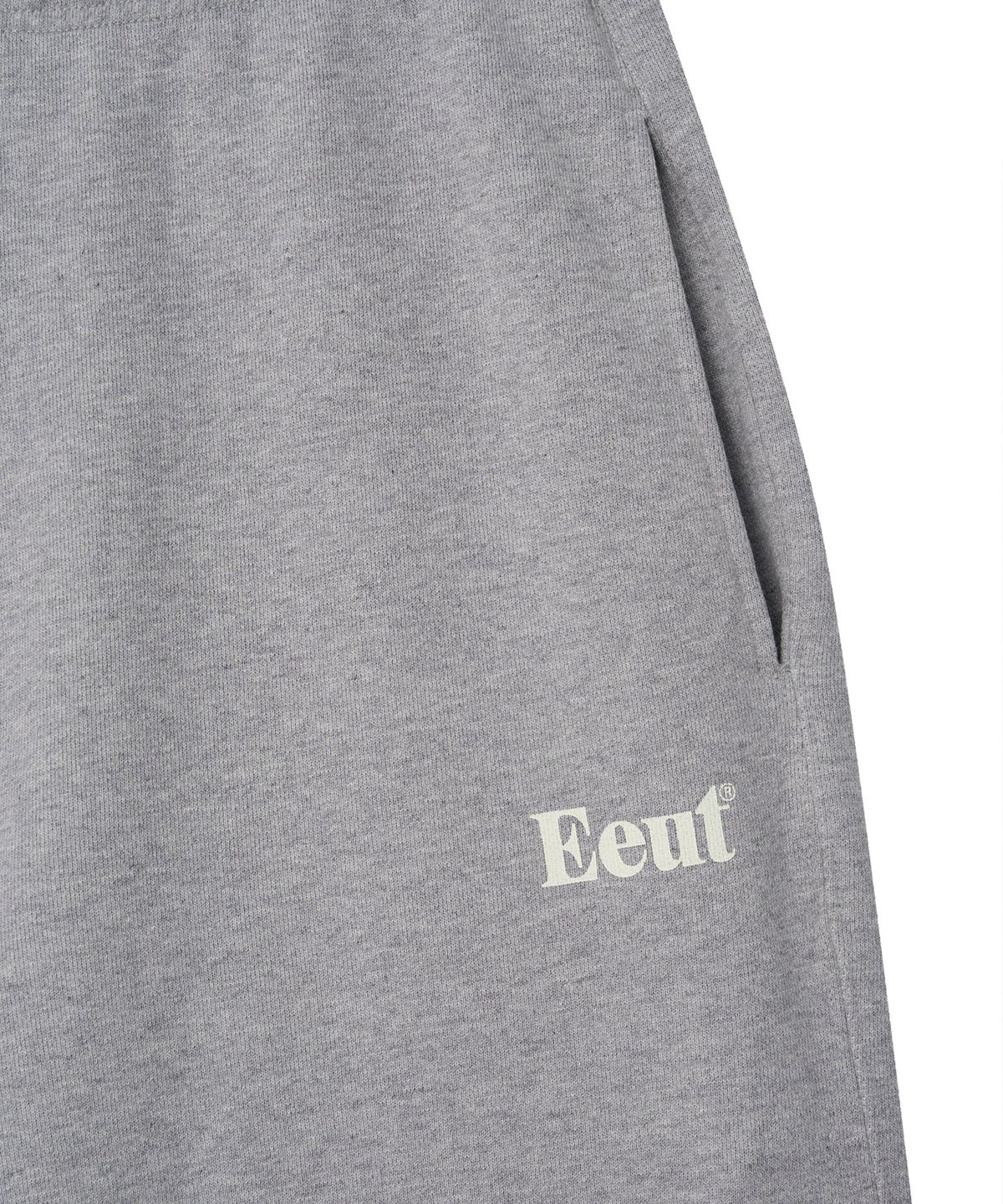 이우트(EEUT) EEUT BASIC WASHED SWEATPANTS / MELANGE GRAY