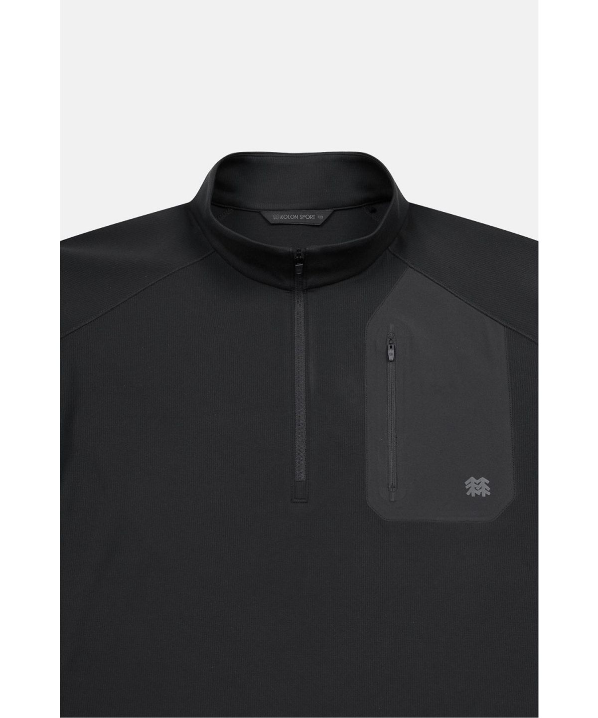 코오롱스포츠(KOLON SPORT) 남성 하이킹 긴팔 집업 티셔츠 JWTBA26101BLK