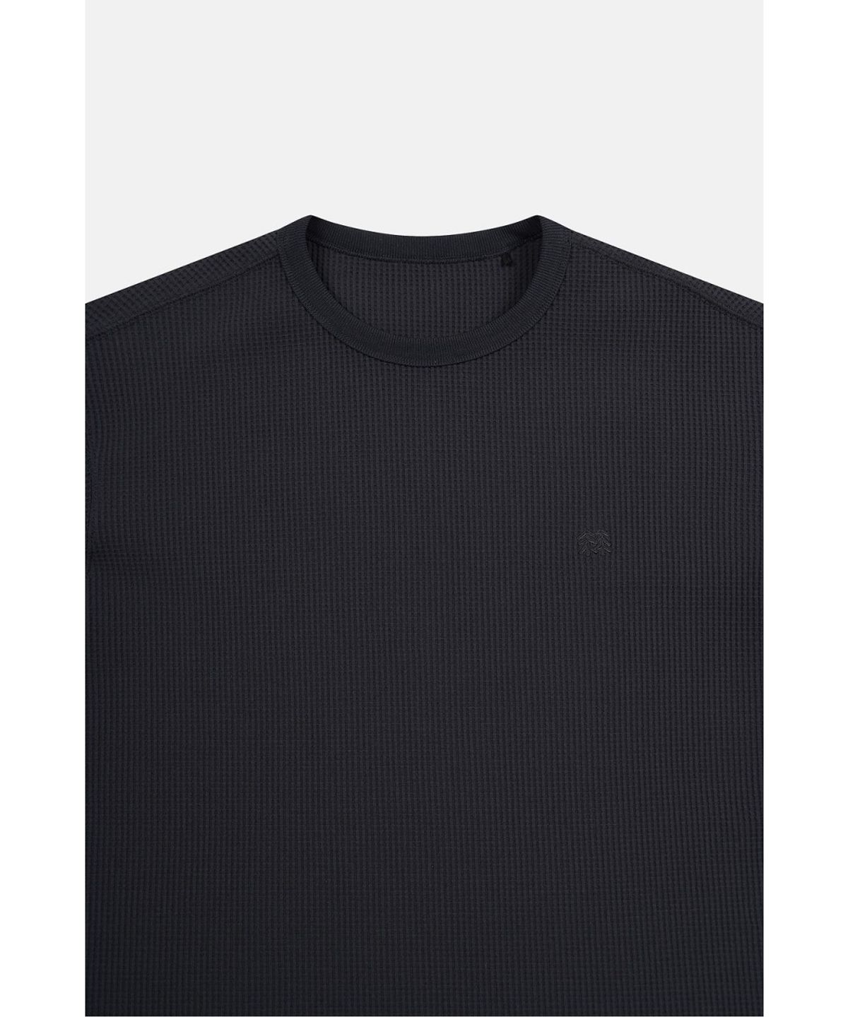 코오롱스포츠(KOLON SPORT) 남성 와플 라운드 티셔츠 TLTBW26601BLK