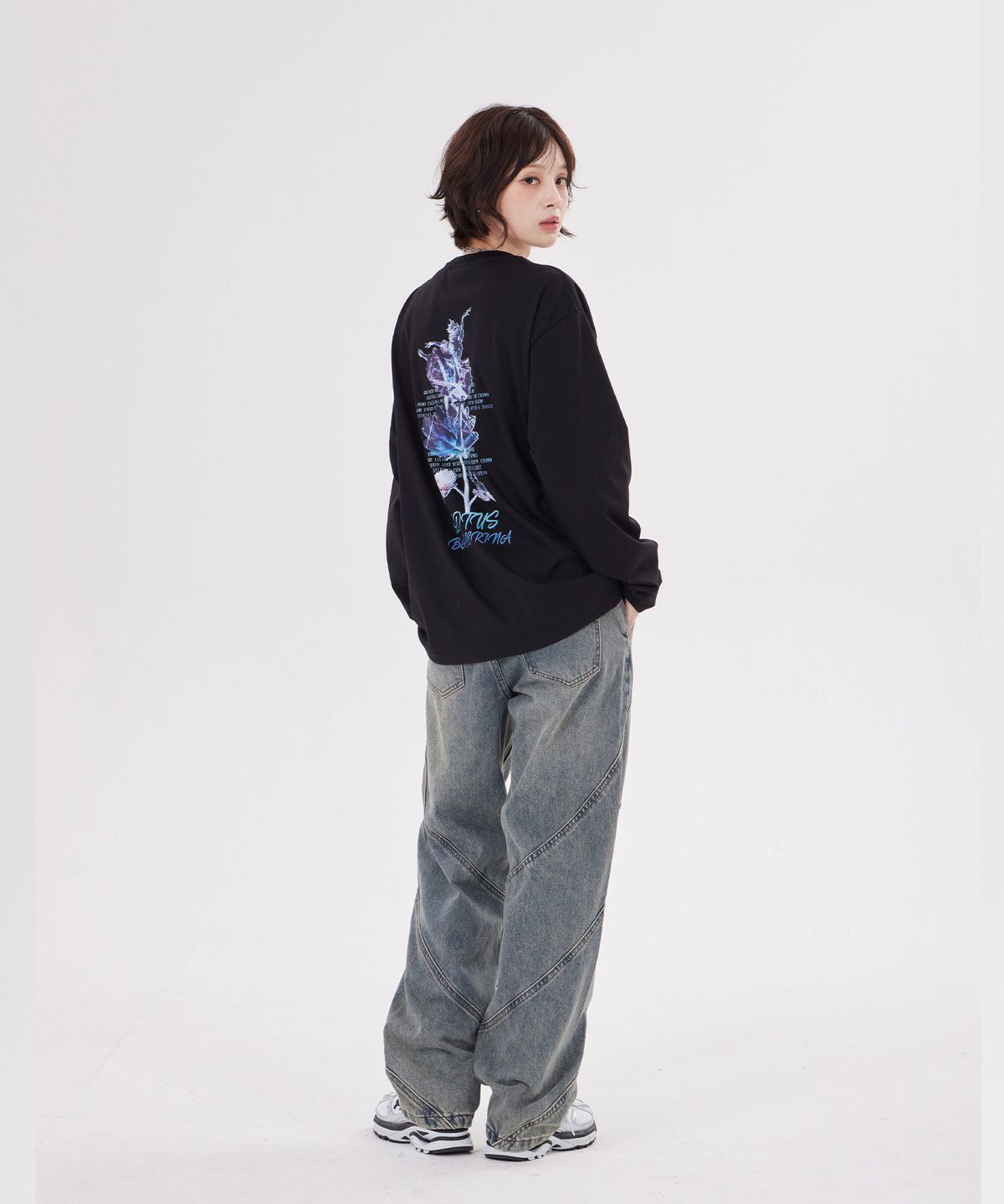 디스펑트(DYSFUNCT) FROG PRINCESS LONG SLEEVE(BLACK)