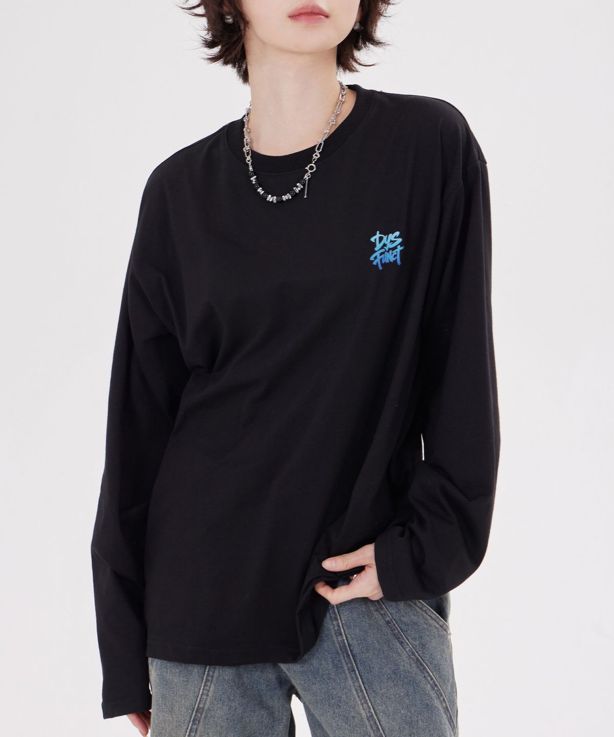 디스펑트(DYSFUNCT) FROG PRINCESS LONG SLEEVE(BLACK)