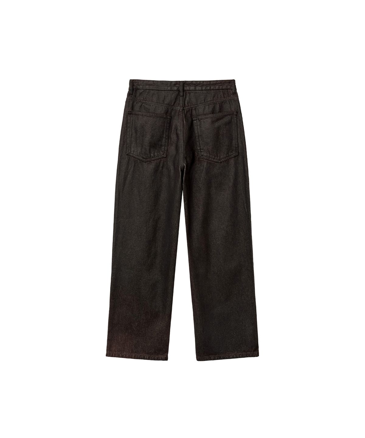 유체 프레타 포르테(YOUCHE PRET A PORTER) SI HAND COATED STRAIGHT DENIM Burnt Black