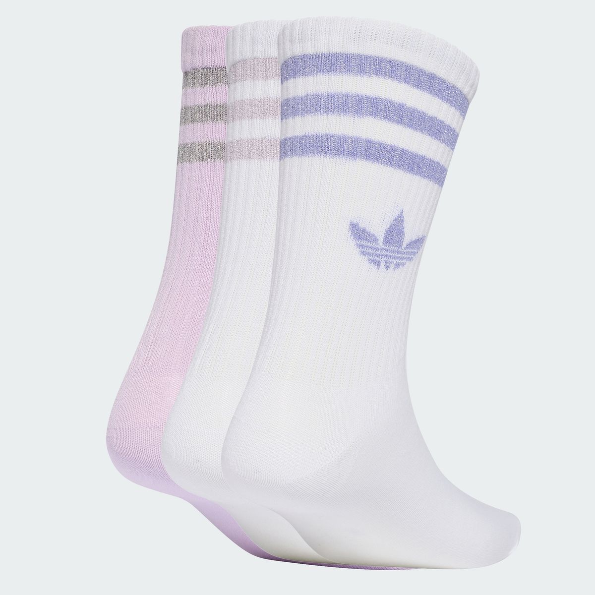 아디다스(ADIDAS) 3-스트라이프 글리터 크루 삭스 3켤레 KR4217