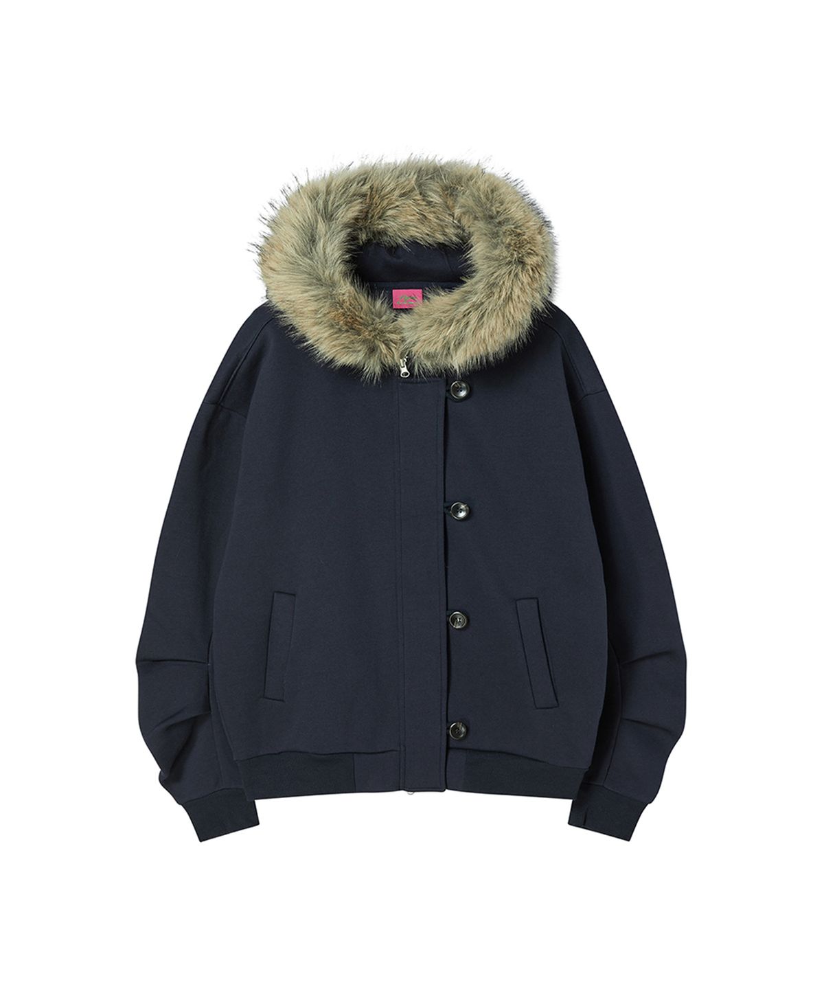 엔와이엑스엑스(NYXX) FLIGHT FUR HOOD ZIP-UP NAVY