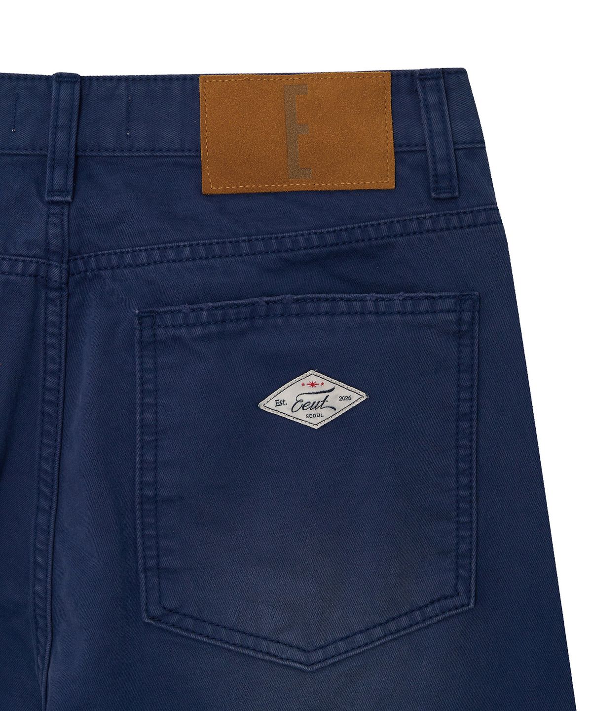 이우트(EEUT) VINTAGE WASHED WORK PANTS / BLUE
