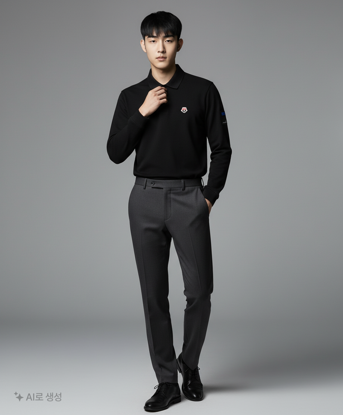 골든베어(GOLDEN BEAR) GB Embroidery Pique Polo shirt M