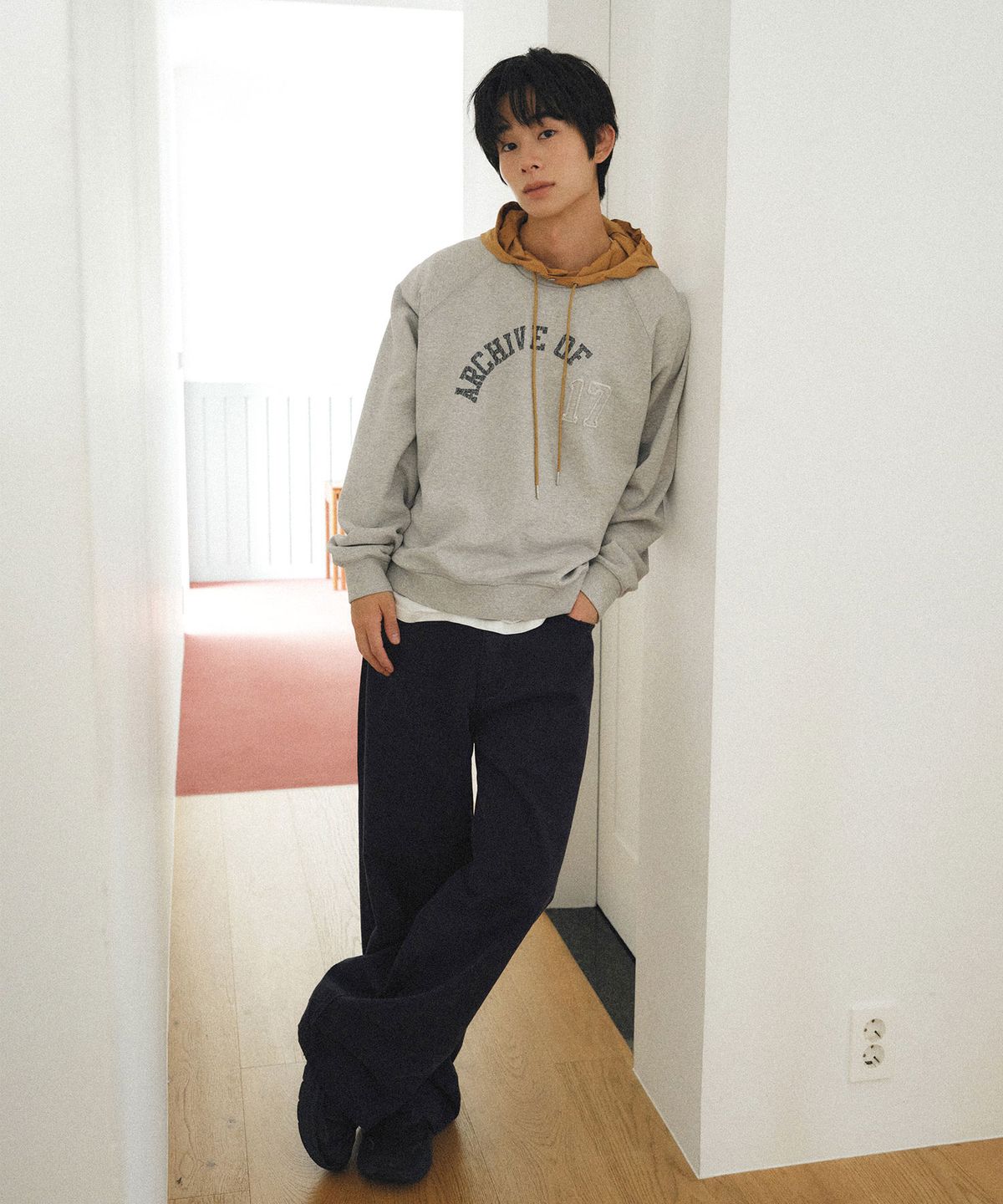 이우트(EEUT) VINTAGE WASHED WORK PANTS / DARK NAVY
