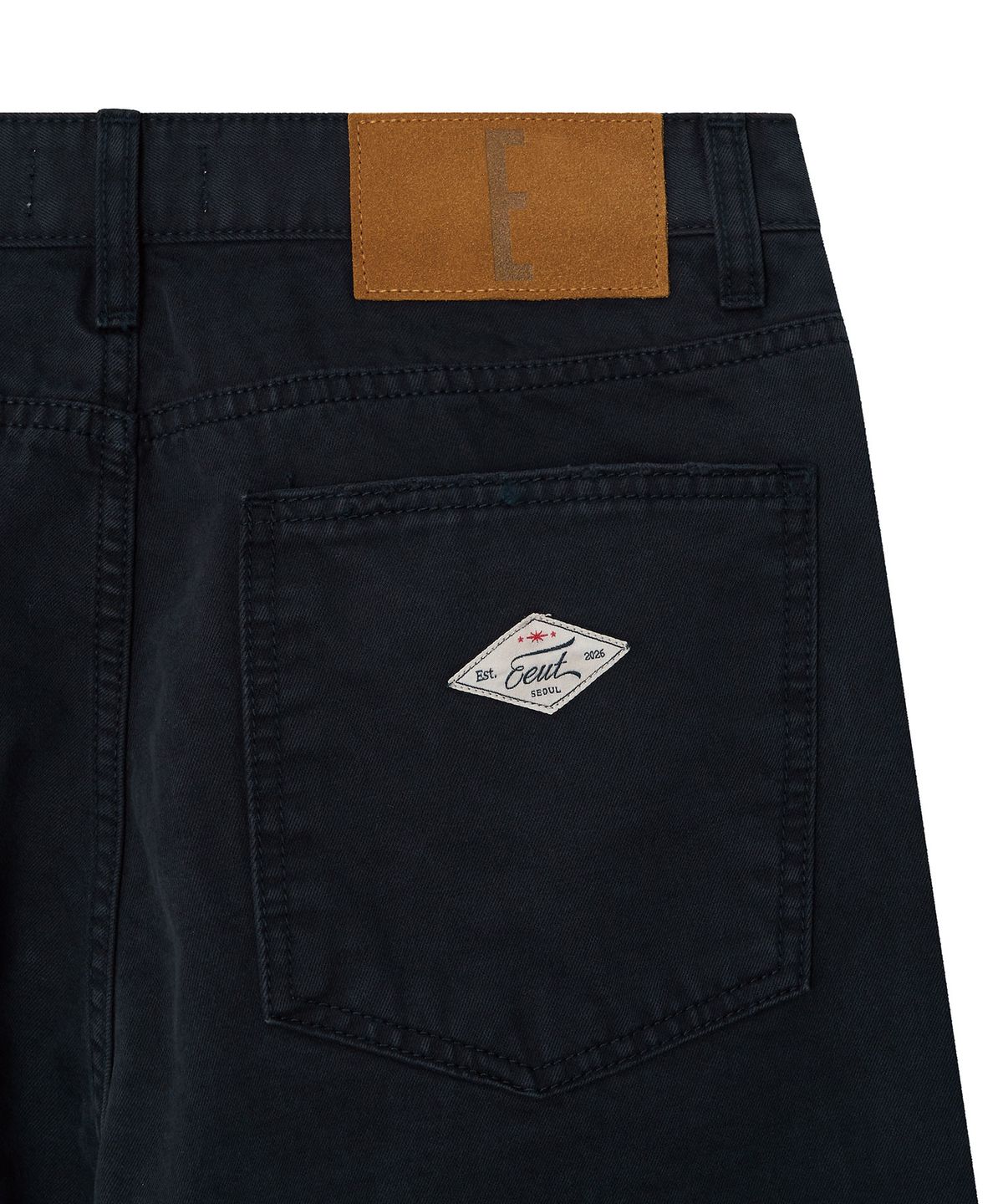 이우트(EEUT) VINTAGE WASHED WORK PANTS / DARK NAVY