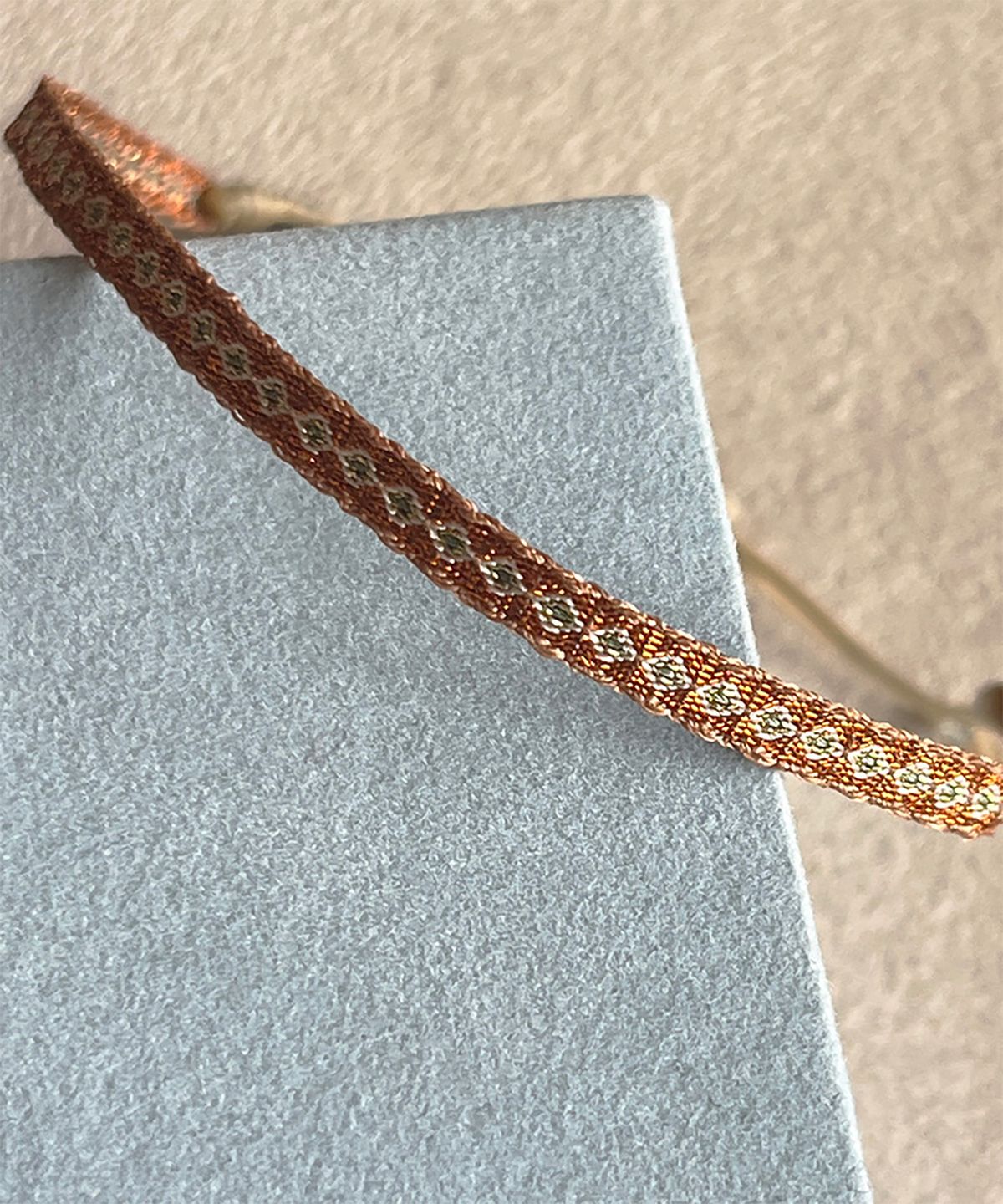 림바(RIMBA) [Leju] Basic Handwoven Bracelet - Copper and Gold
