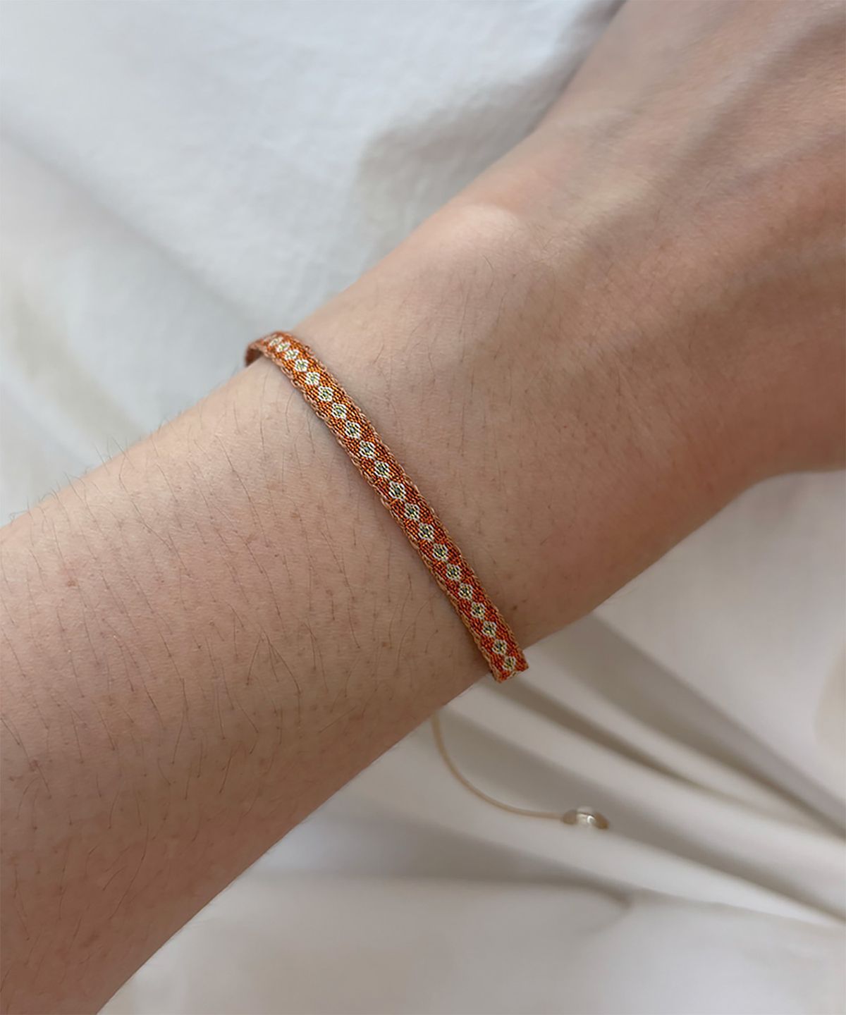 림바(RIMBA) [Leju] Basic Handwoven Bracelet - Copper and Gold