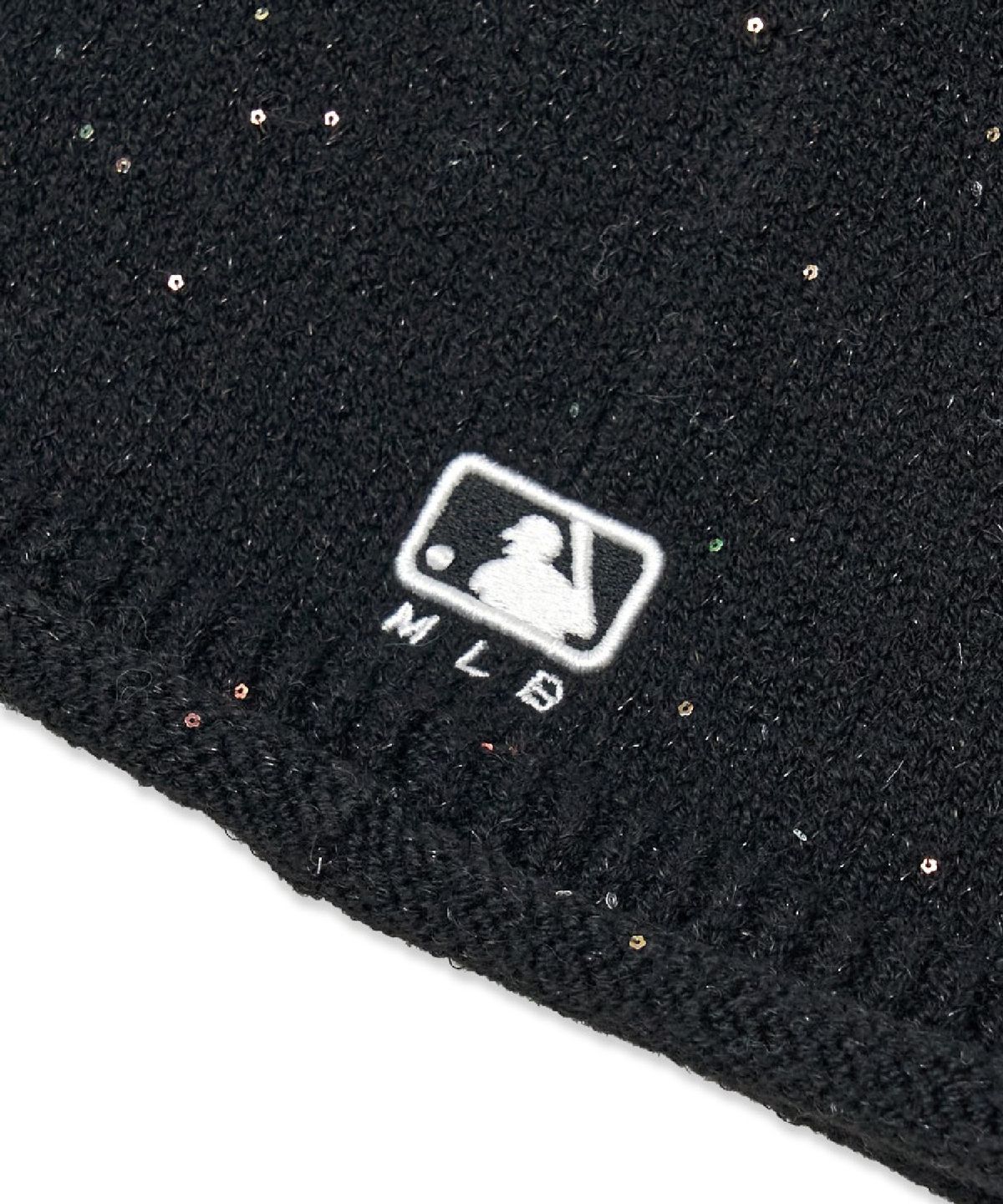 엠엘비(MLB) 스팽글 루즈핏 롱비니 NY (Black)
